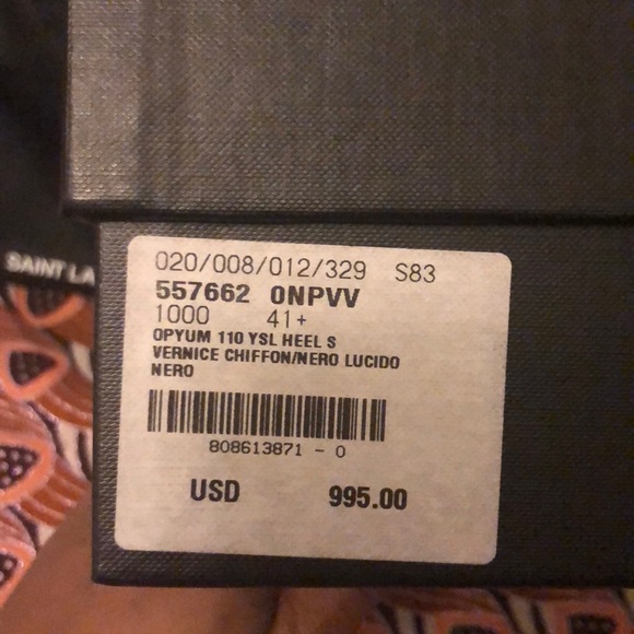 YSL OPYUM SANDAL HEELS (AUTHENTICITY PHOTOS) - Picture 4 of 7